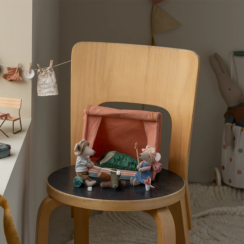 Maileg Tent 'Happy Camper' Mouse