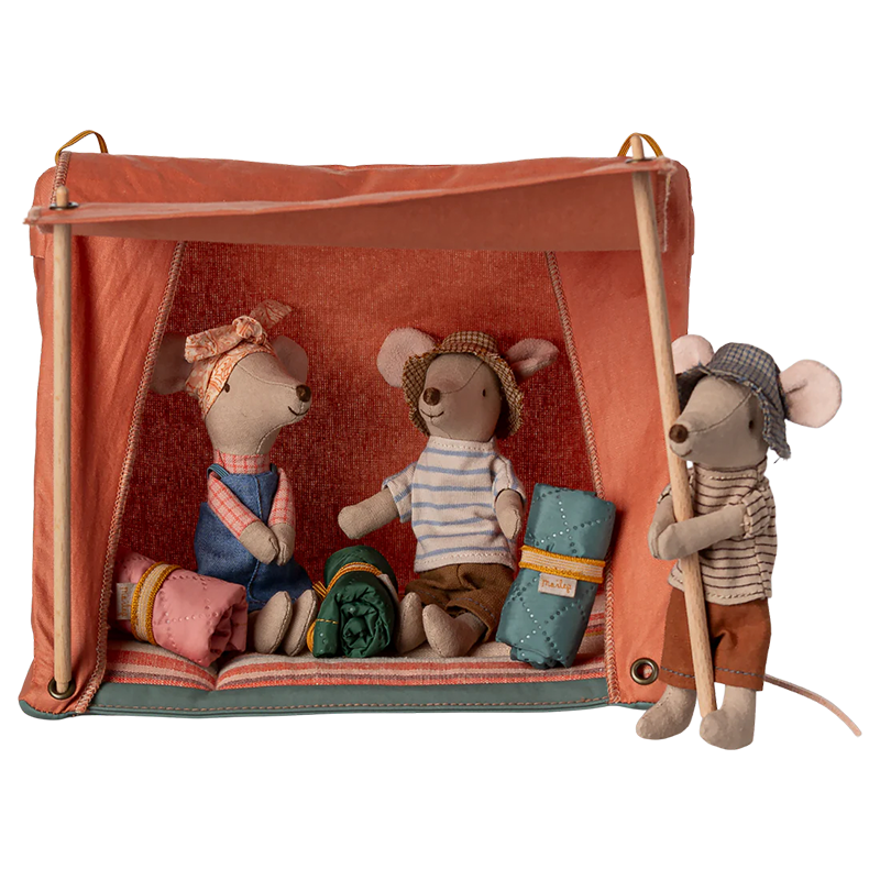 Maileg Tent 'Happy Camper' Mouse