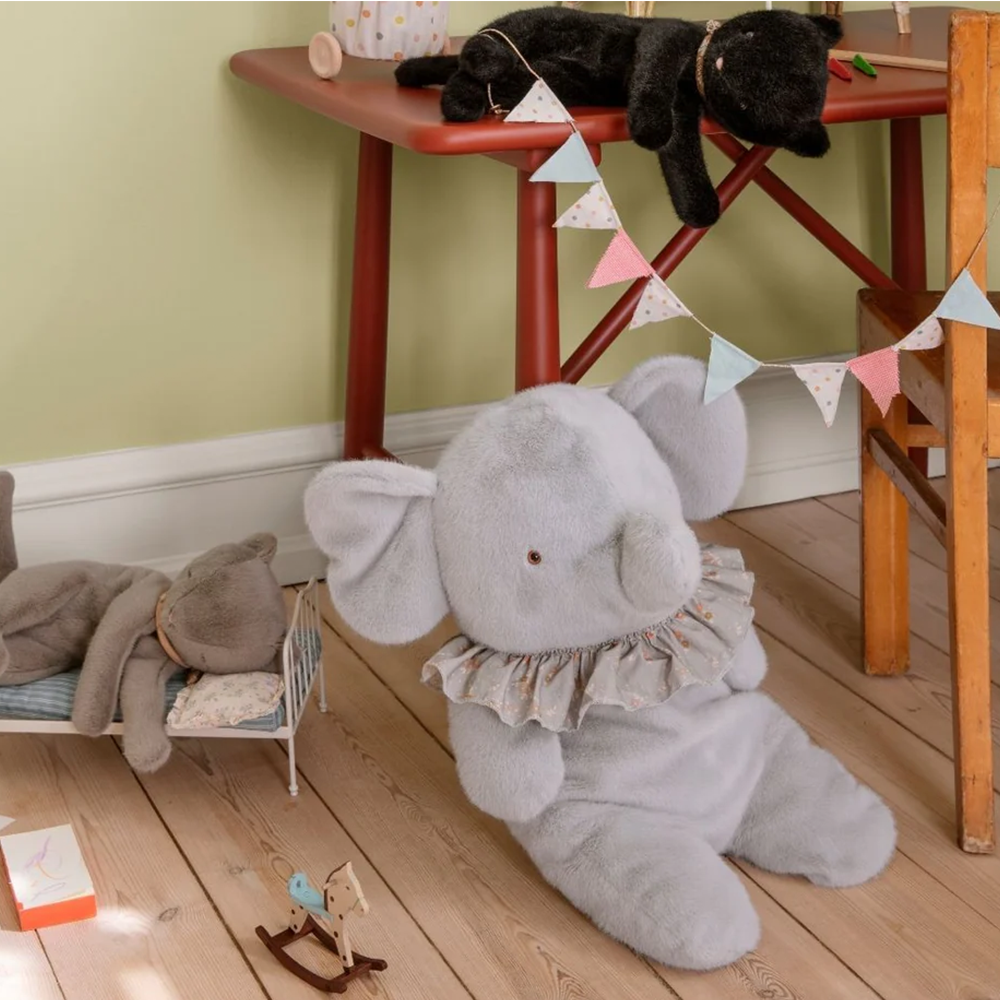 Maileg Elefant 'Plush' Big Blue/Grey
