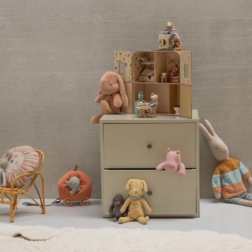 Maileg Mäusehaus 'SuitCasa' Kleine Schwester und Bruder Maus