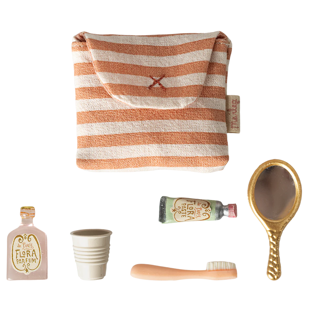 Maileg Necessaire mit Inhalt 'Mouse' Coral