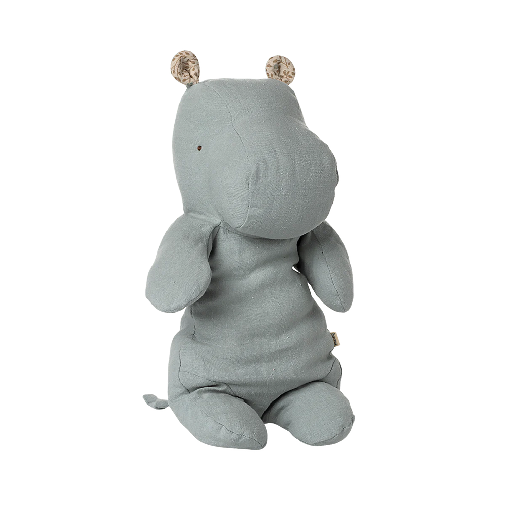 Maileg Safari Friends &#39;Hippo&#39; Medium Blue Grey