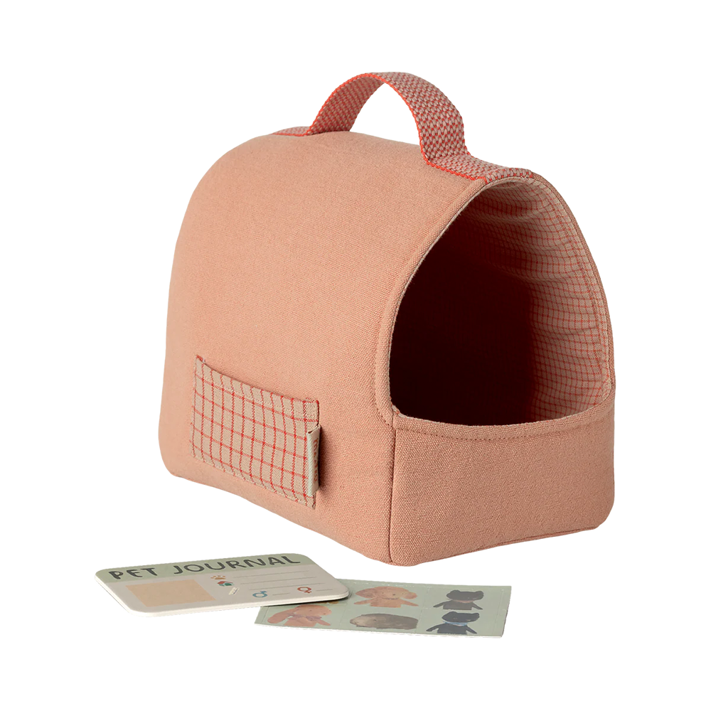 Maileg Sac de transport pour animaux de compagnie Corail