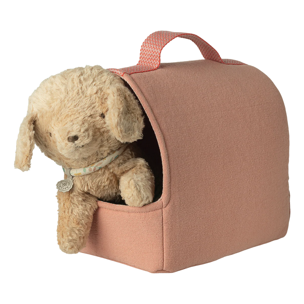 Maileg Sac de transport pour animaux de compagnie Corail