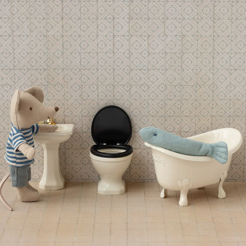Maileg Toilette 'Maus' Off White