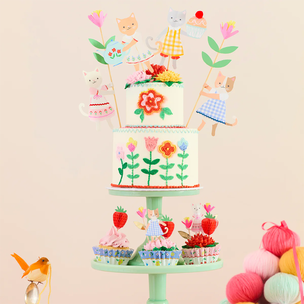 Meri Meri Cake Topper Kitten Club