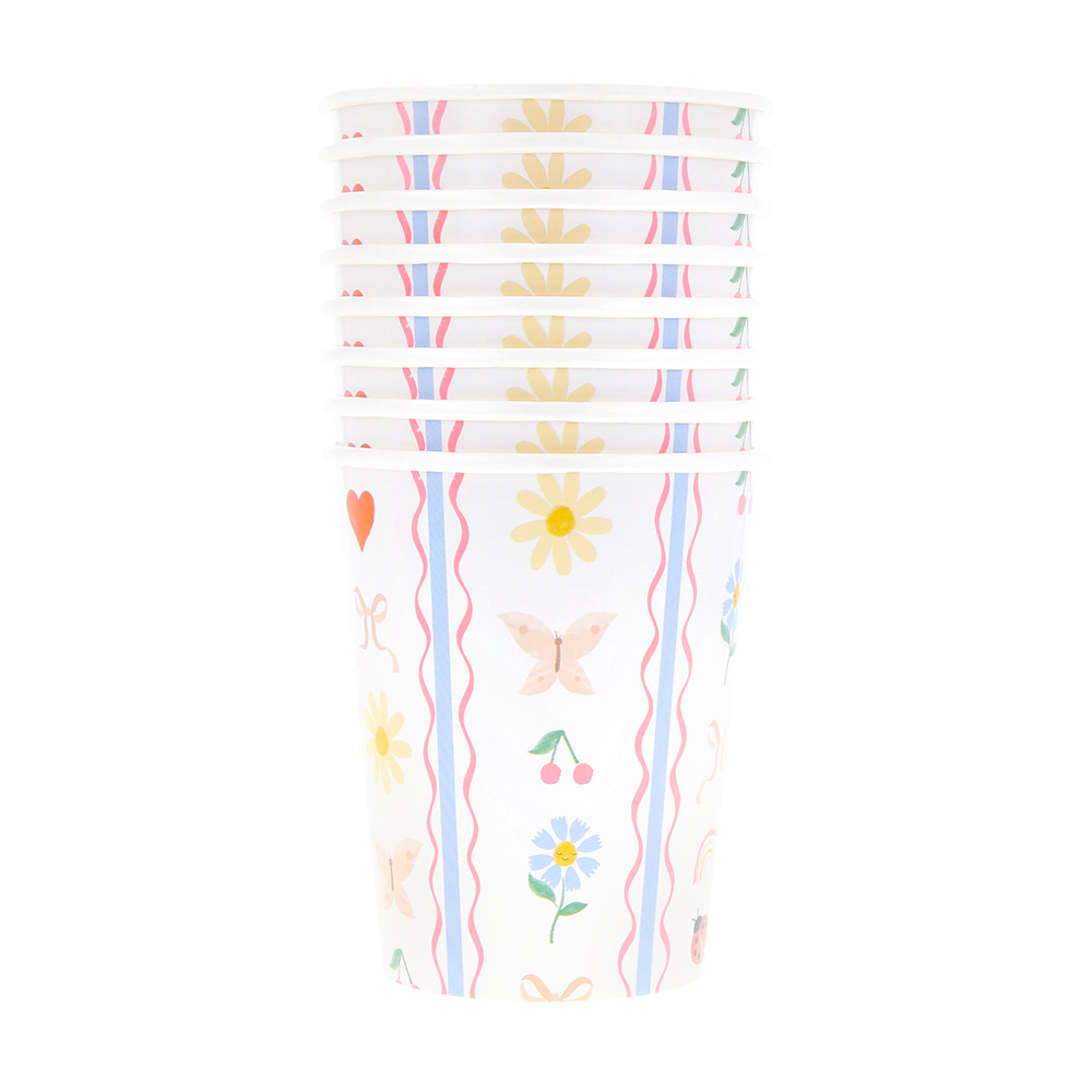 Meri Meri Partybecher Little Garden Cups - Online MY SNOWFLAKE