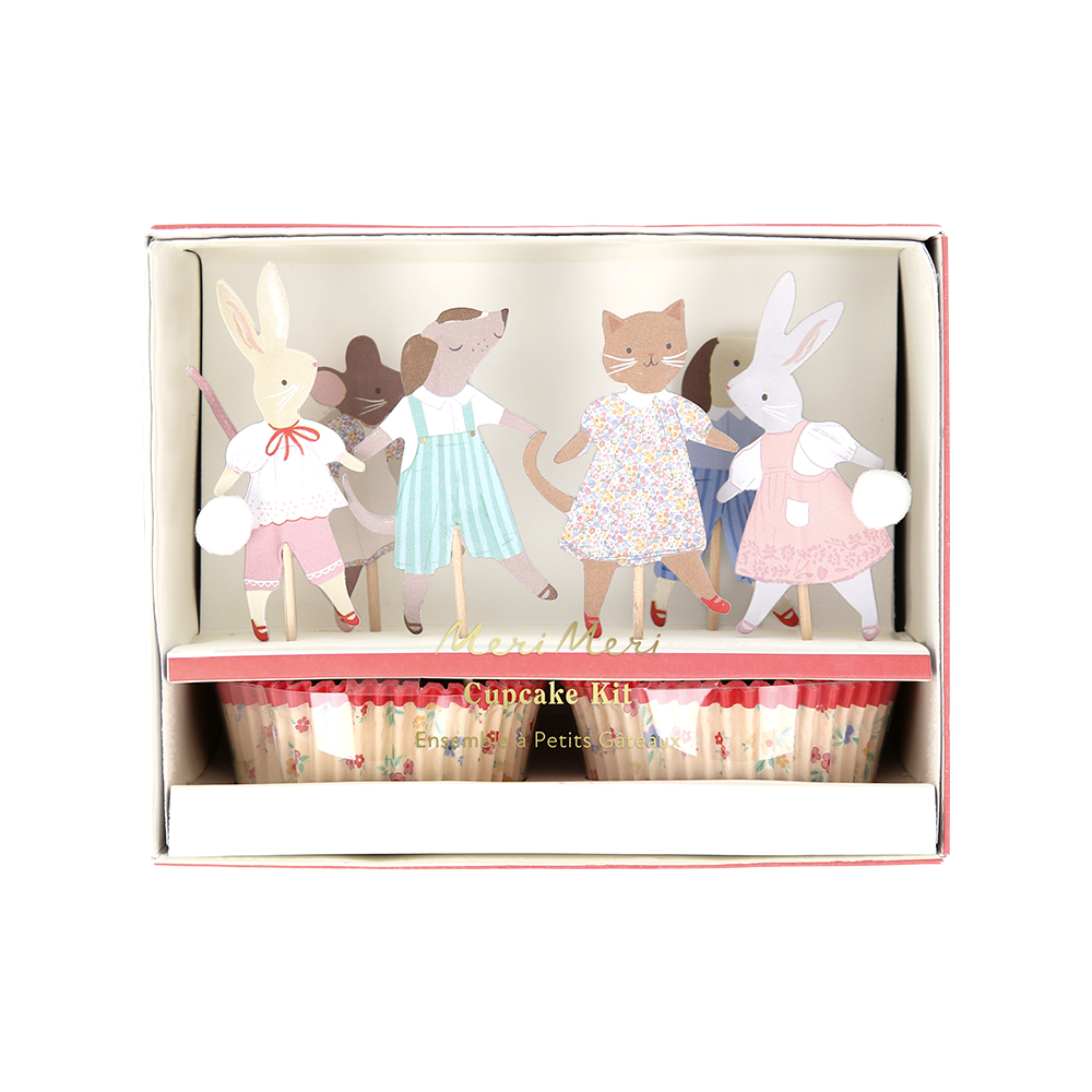 Meri Meri Cupcake Kit Animal Friends