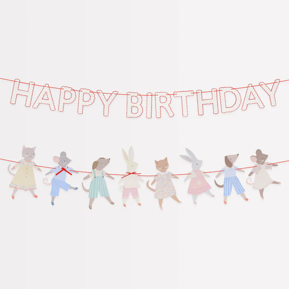 Meri Meri Party Wimpelkette Animal Friends