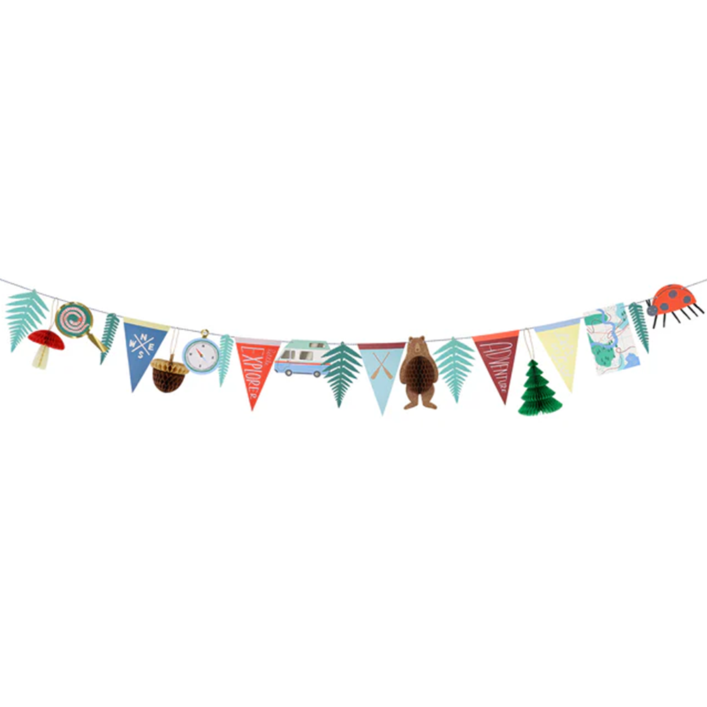 Meri Meri Party Wimpelkette Camping Adventure