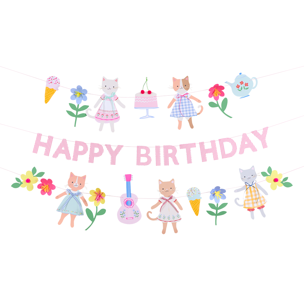 Meri Meri Party Wimpelkette Kitten Club