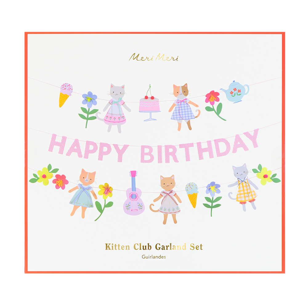 Meri Meri Party Wimpelkette Kitten Club