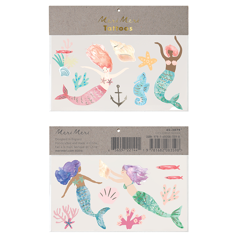Meri Meri Kindertattoos &#39;Meerjungfrau&#39;