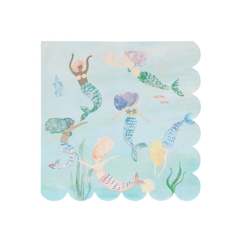 Meri Meri Meerjungfrauen Servietten. 