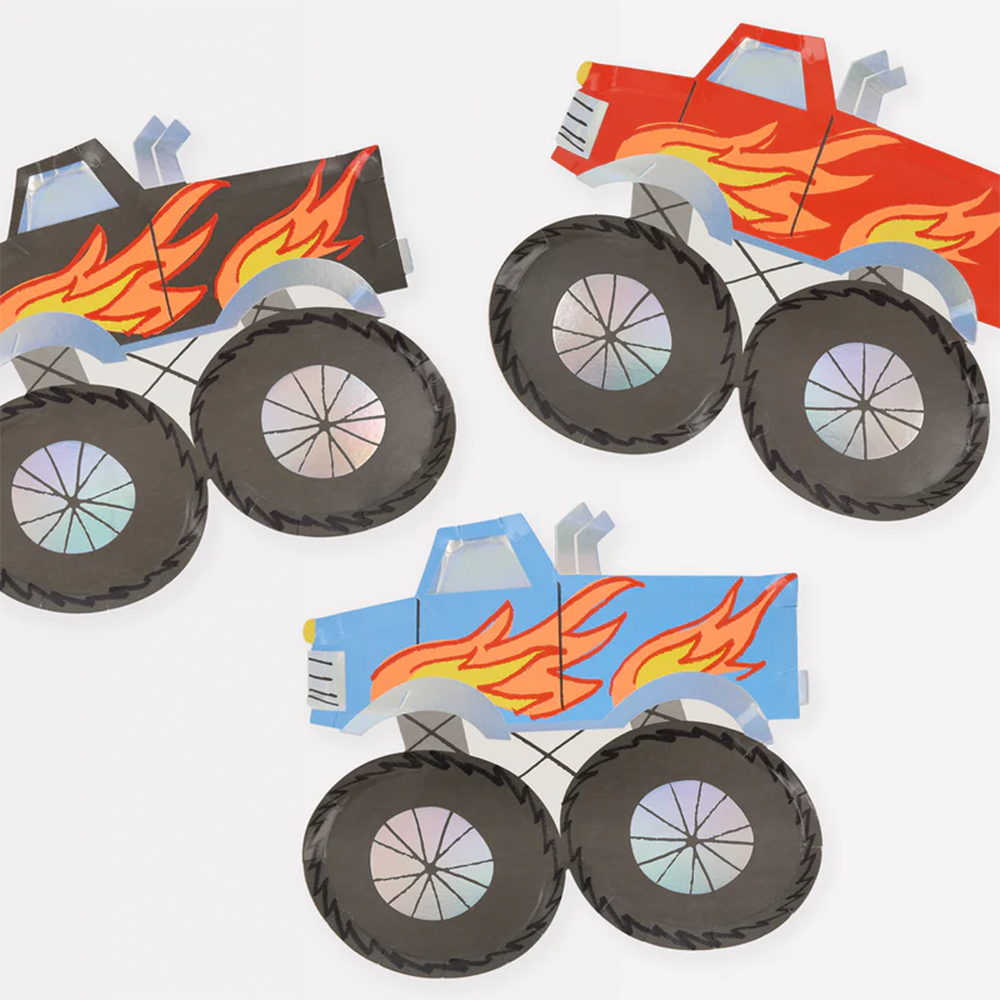 Meri Meri Partyteller Monstertruck