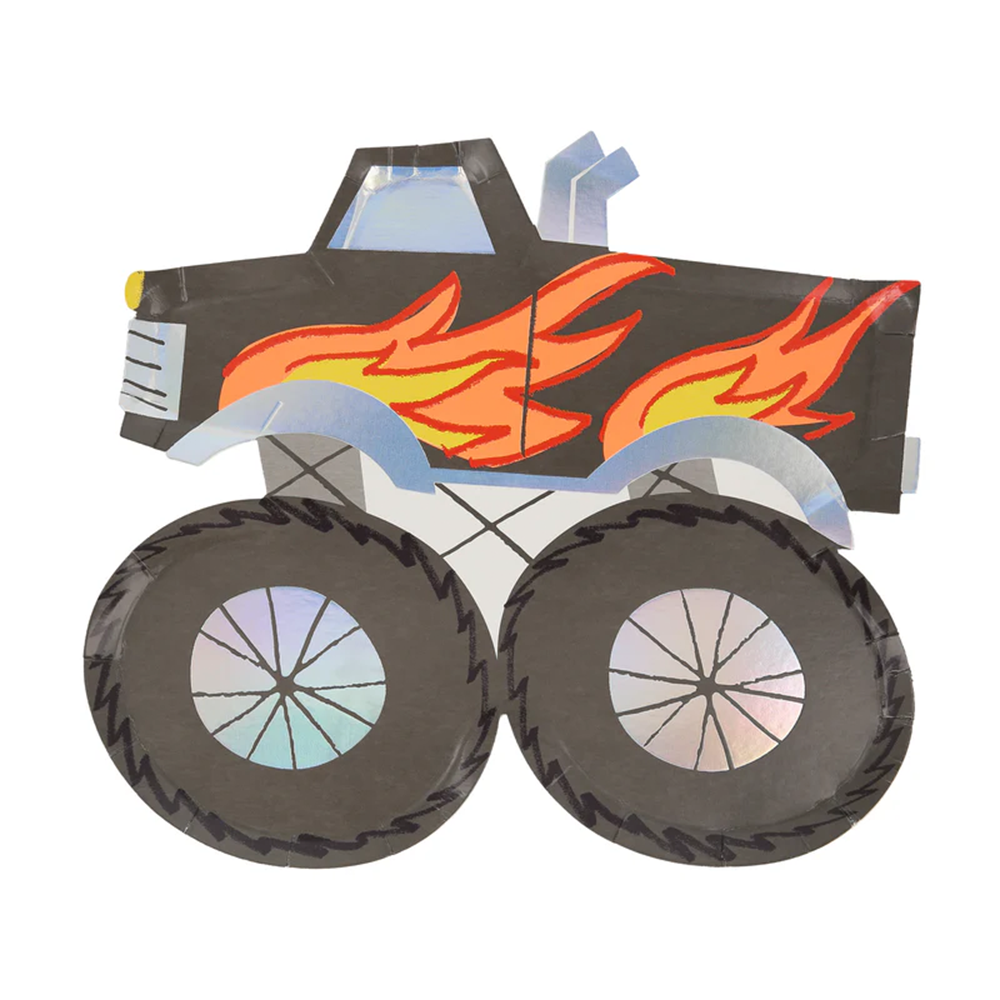Meri Meri Partyteller Monstertruck