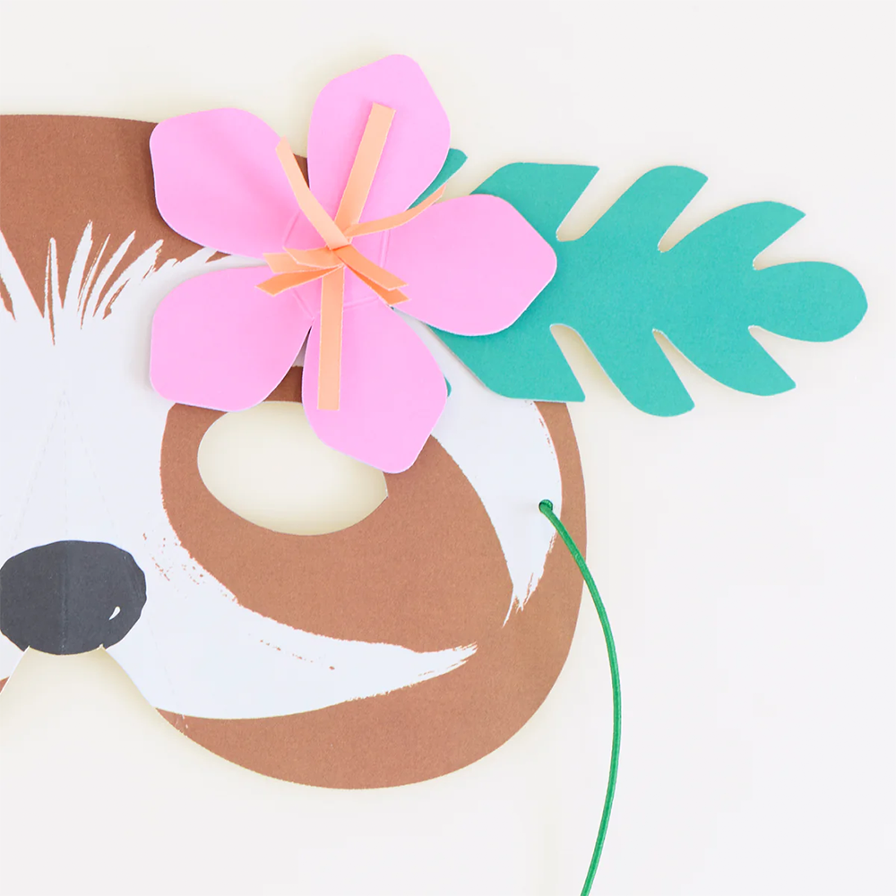 Meri Meri Party Masks, Set of 8, Jungle Jamboree