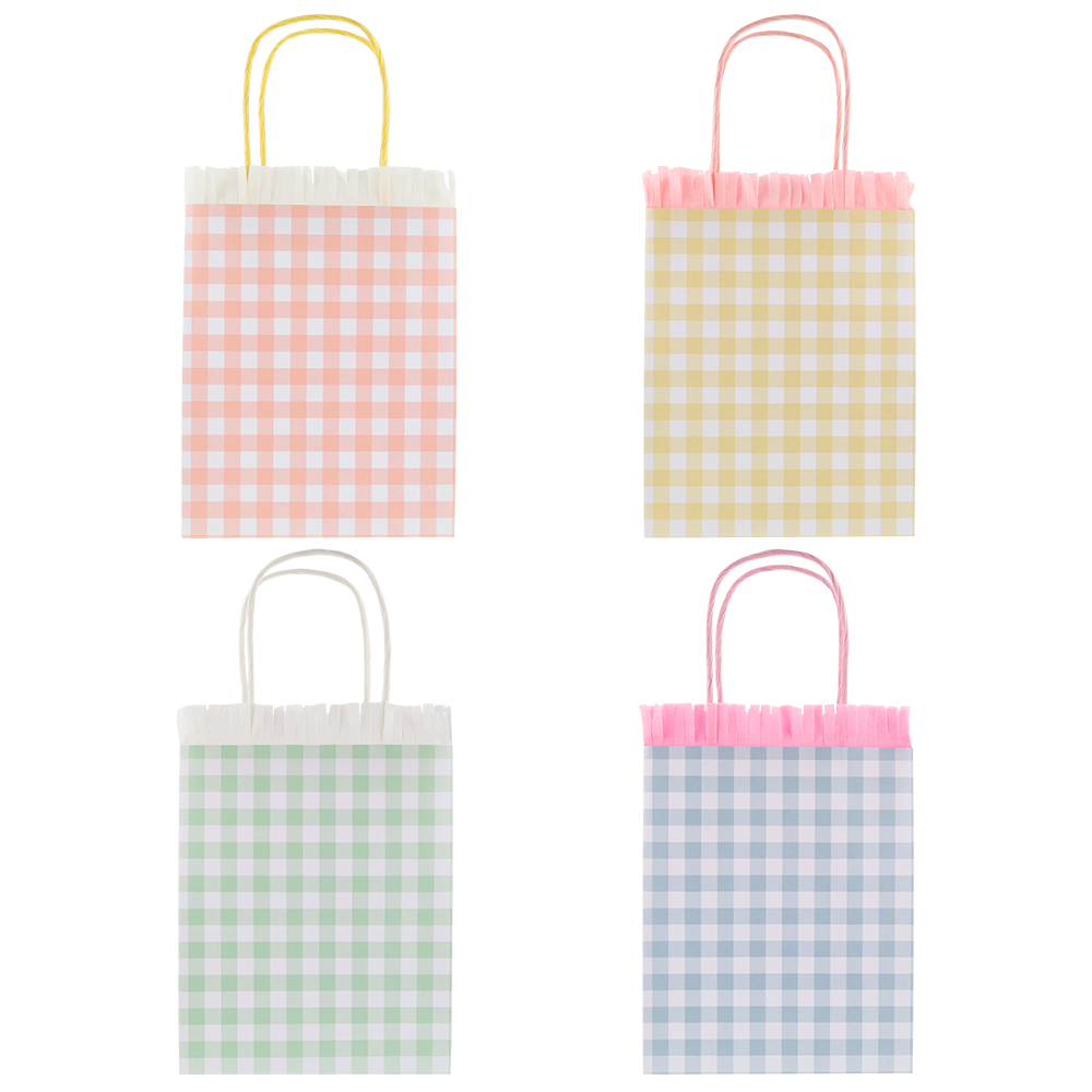 Meri Meri Partytüten Gingham Fringe - Online MY SNOWFLAKE