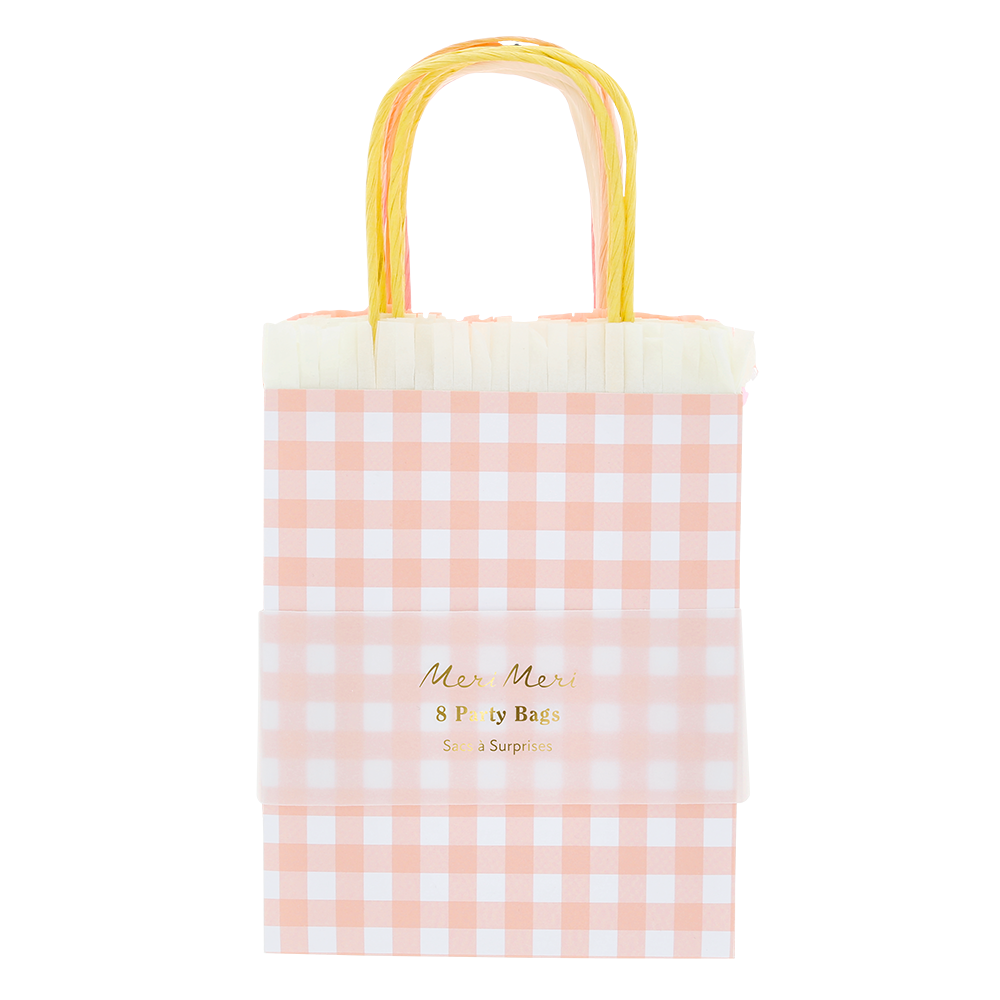Meri Meri Partytüten Gingham Fringe - Online MY SNOWFLAKE