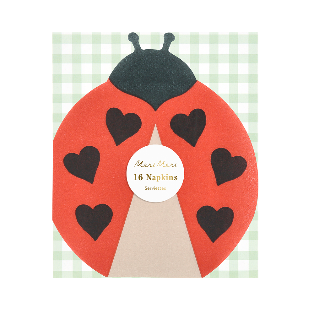 Meri Meri Servietten 'Ladybug' Rot