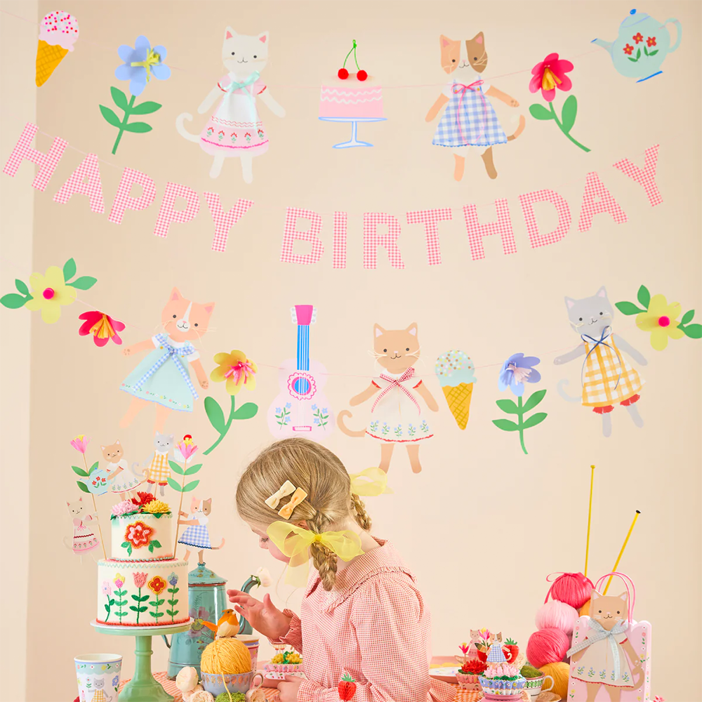 Meri Meri Party Wimpelkette Kitten Club