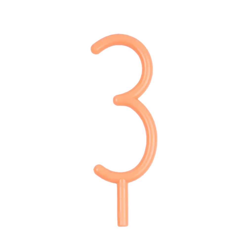 Meri Meri Slim Number 3 Candle