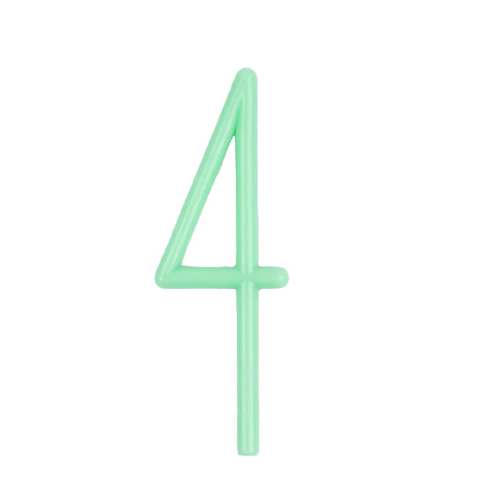 Meri Meri Slim Number 4 Candle