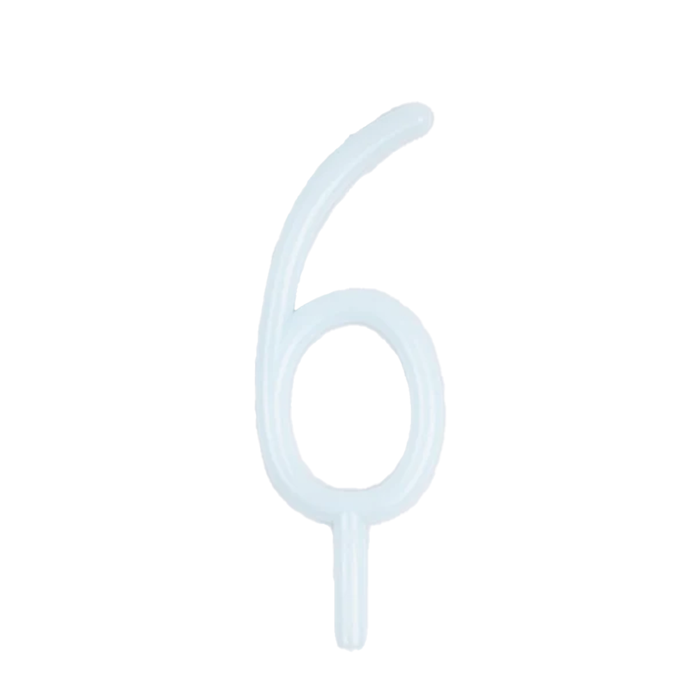 Meri Meri Slim Number Candle Number 6