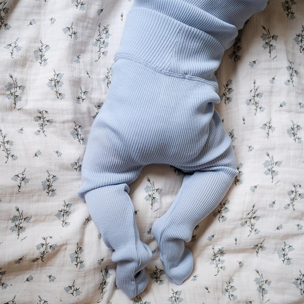 Minimalisma Baby Leggings/Hose aus Merinowolle 'Answer' Frost Blue
