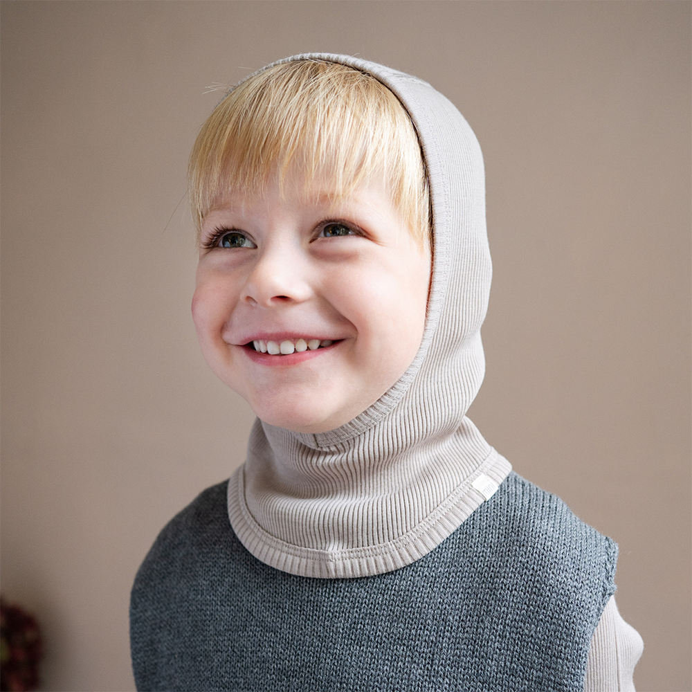 Minimalisma Balaclava aus Merinwolle 'Alephant' Hemp