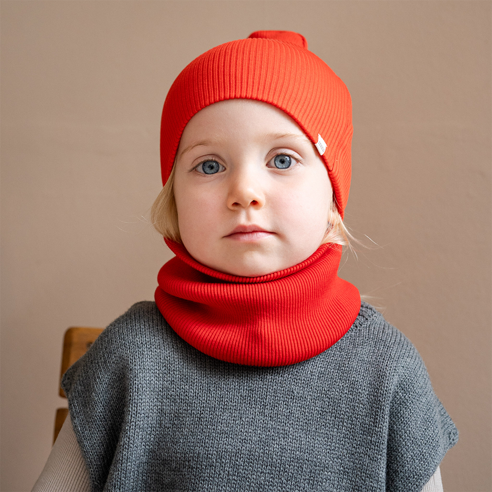 Minimalisma Mütze aus Merinwolle 'Andersen' Red