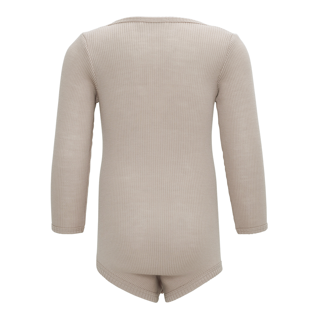 Minimalisma  Body Langarm aus Merinowolle 'Alaska' Hemp