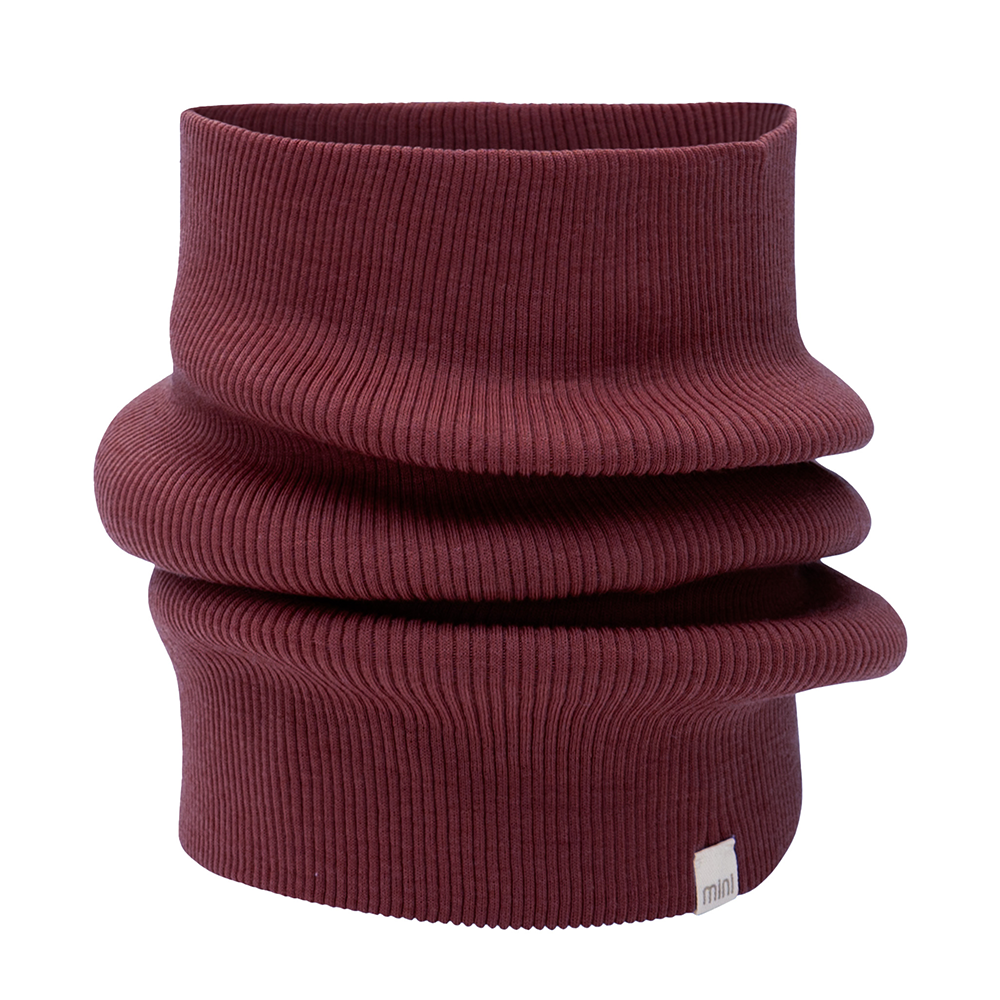 Minimalisma Schlauchschal aus Merinowolle 'Argir' Bordeaux