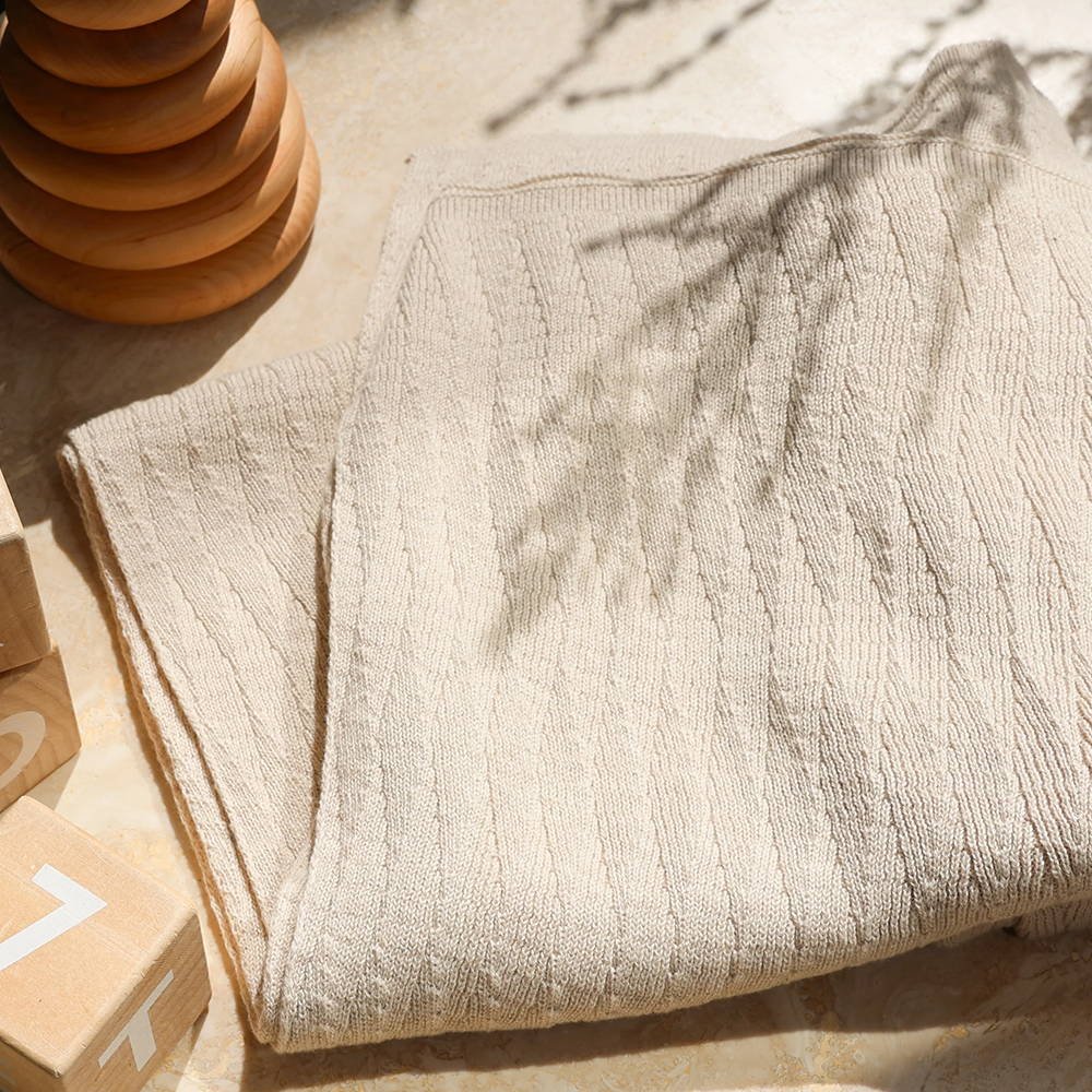 Moonboon  Baby Strickdecke Nature