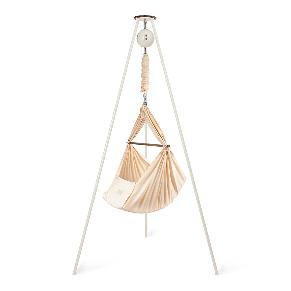 Moonboon Classic Bundle Connect Federwiege Weiss/Rose Cloud