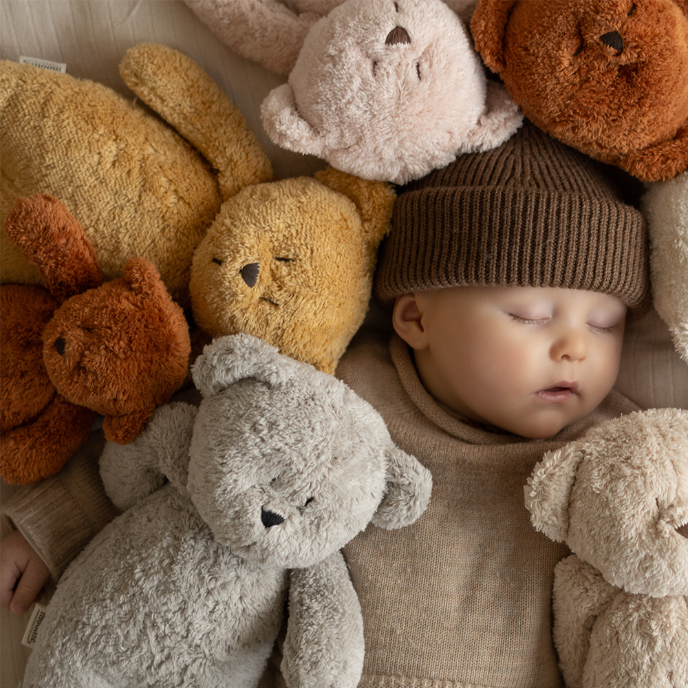 Moonie Teddybär mit Licht &#39;Organic Humming Bear&#39; Cappuccino