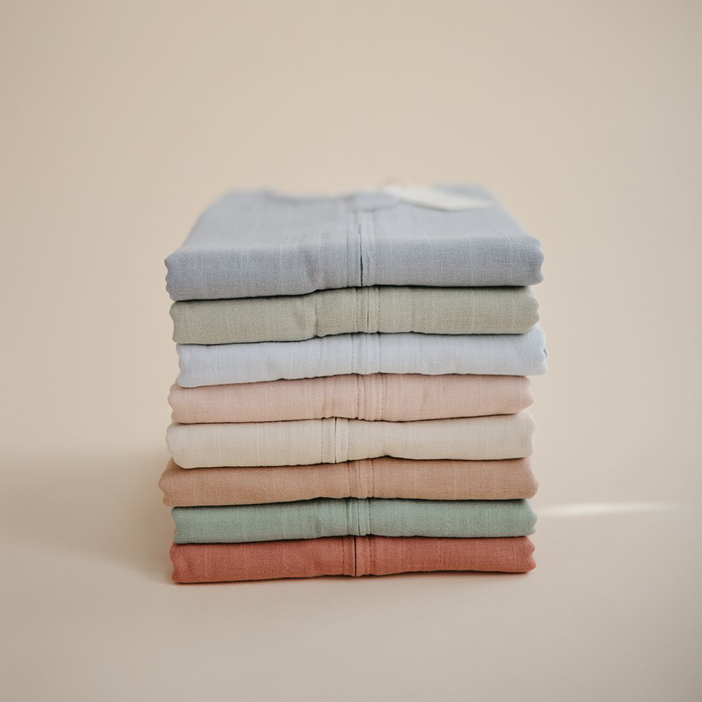 Mushie Sommer Schlafsack 0-6 M Fog