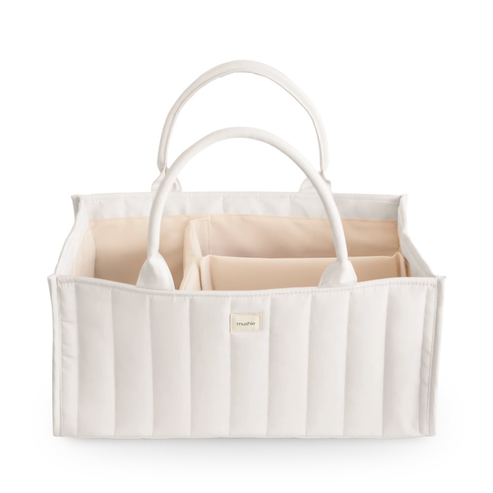 Mushie Windelkorb/Windel Caddy Ivory
