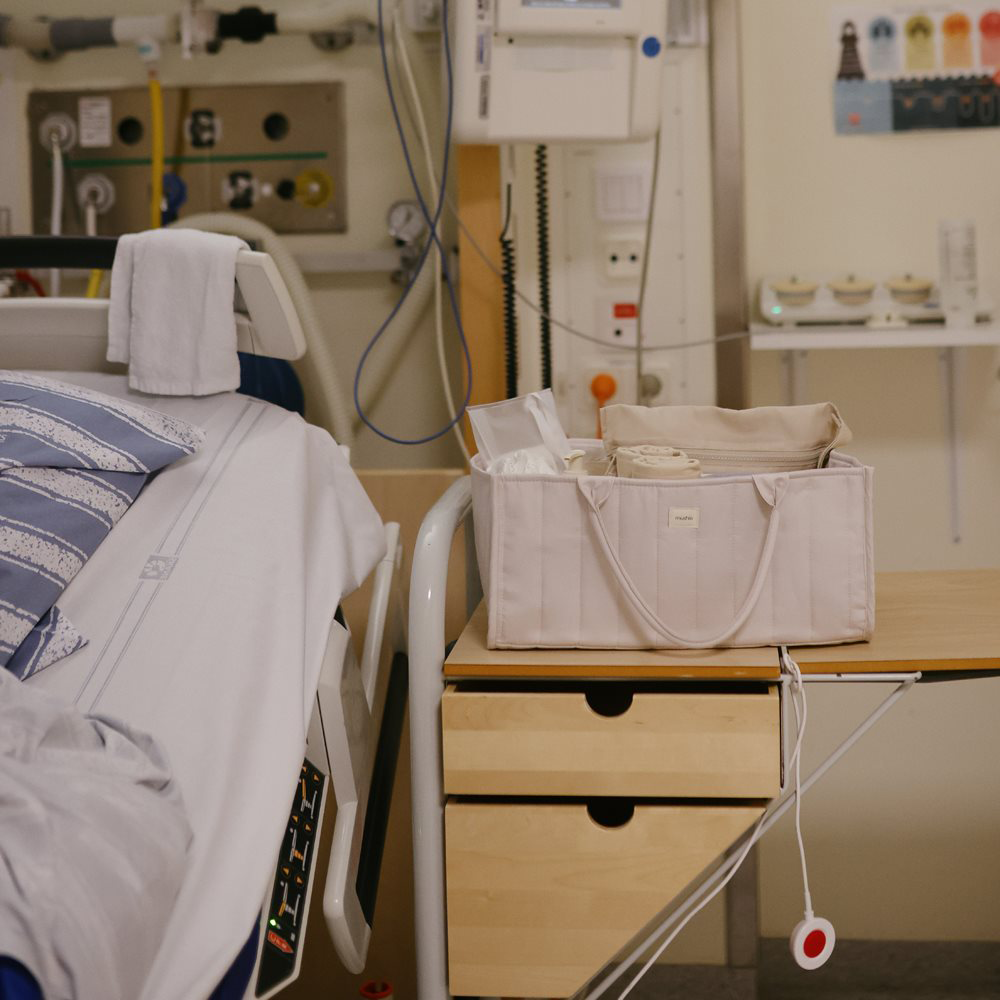 Mushie Windelkorb/Windel Caddy Ivory