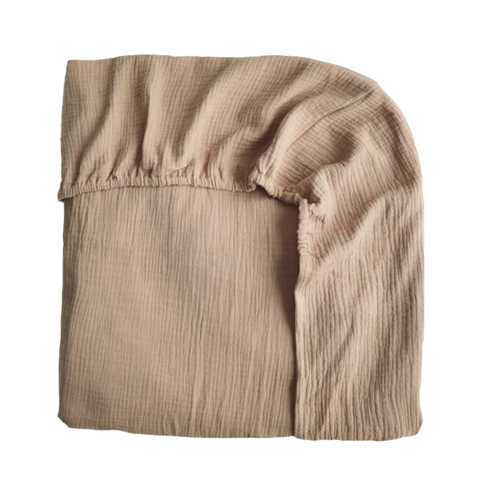 Mushie Baby Fixleintuch 40 x 100 cm Small Natural