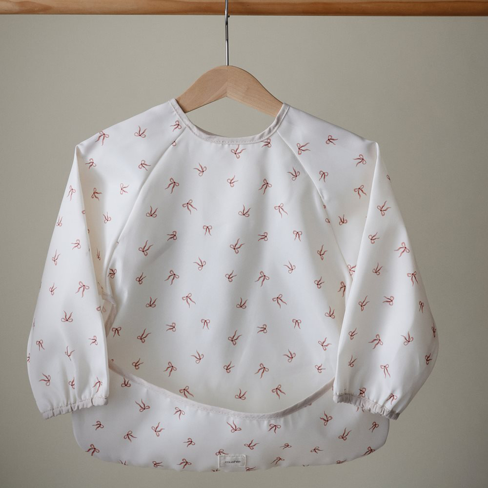 Mushie Langarm Lätzchen Bows