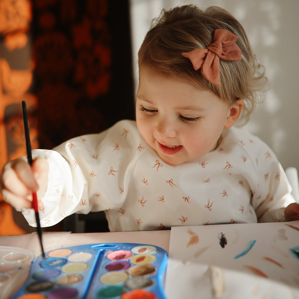 Mushie Langarm Lätzchen Bows