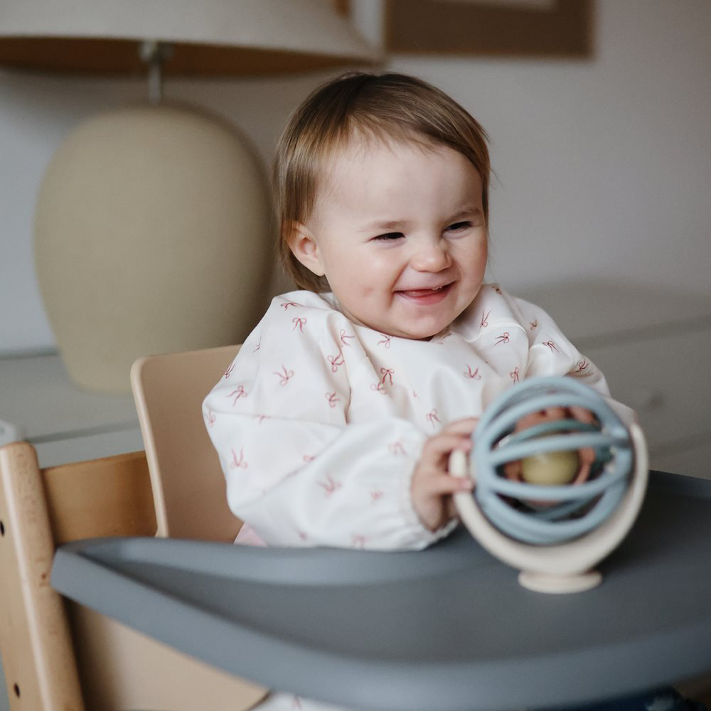 Mushie Langarm Lätzchen Bows