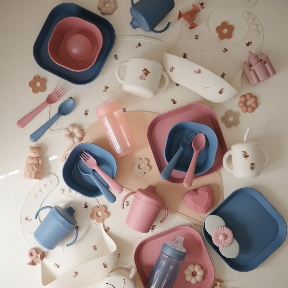 Mushie  Silikon Lätzchen  Fairy Mice