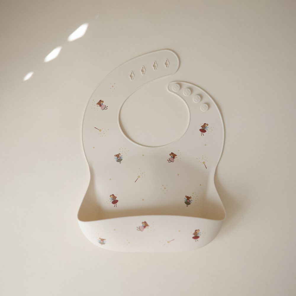 Mushie  Silikon Lätzchen  Fairy Mice