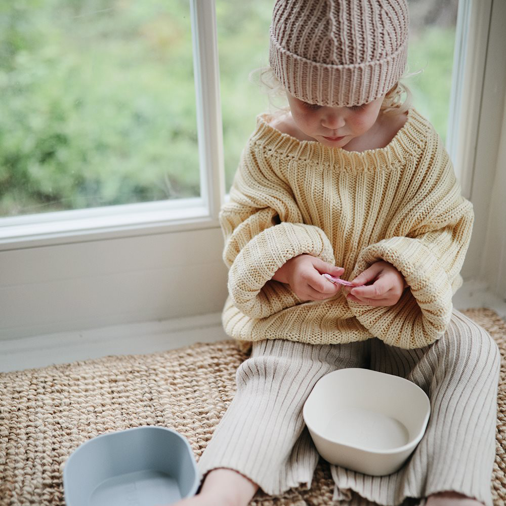 Mushie Kinderschüssel 2er Set   Ivory - Online MY SNOWFLAKE