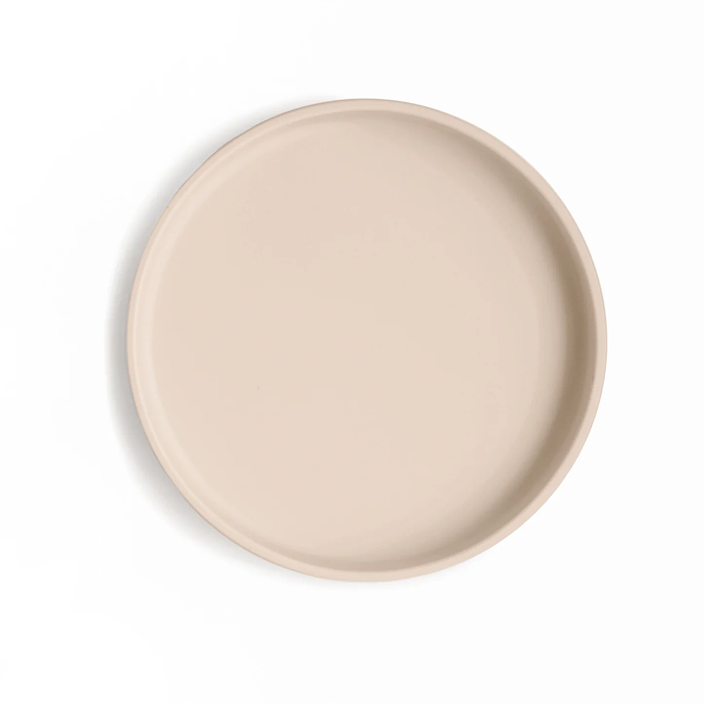 Mushie  Silikon Teller mit Saugnapf &#39;Classic&#39; Shifting Sand