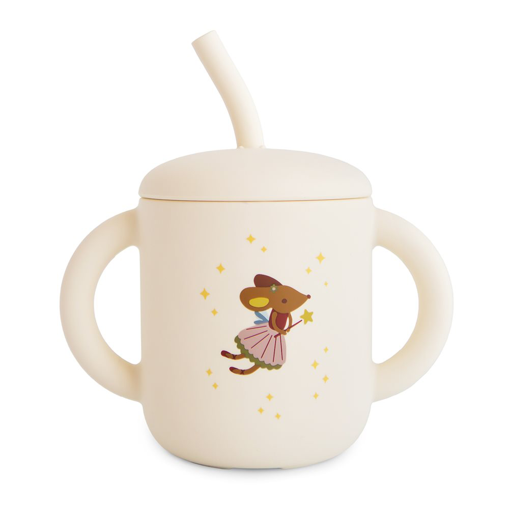 Mushie Trinkbecher mit Strohhalm Fairy Mice - Online MY SNOWFLAKE