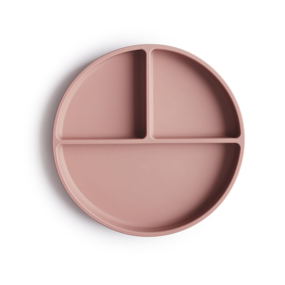 Mushie Silikon Teller mit Saugnapf Blush - Online MY SNOWFLAKE