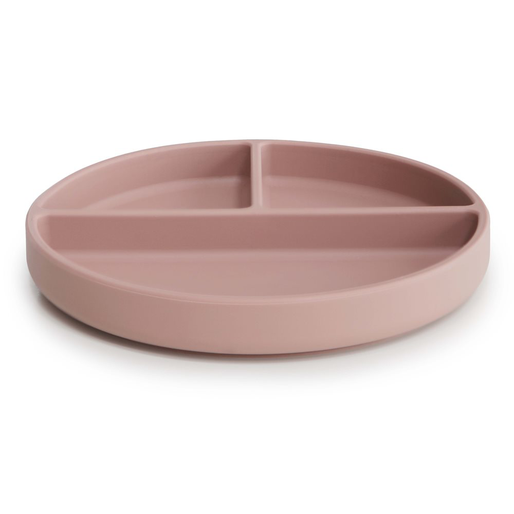 Mushie Silikon Teller mit Saugnapf Blush - Online MY SNOWFLAKE